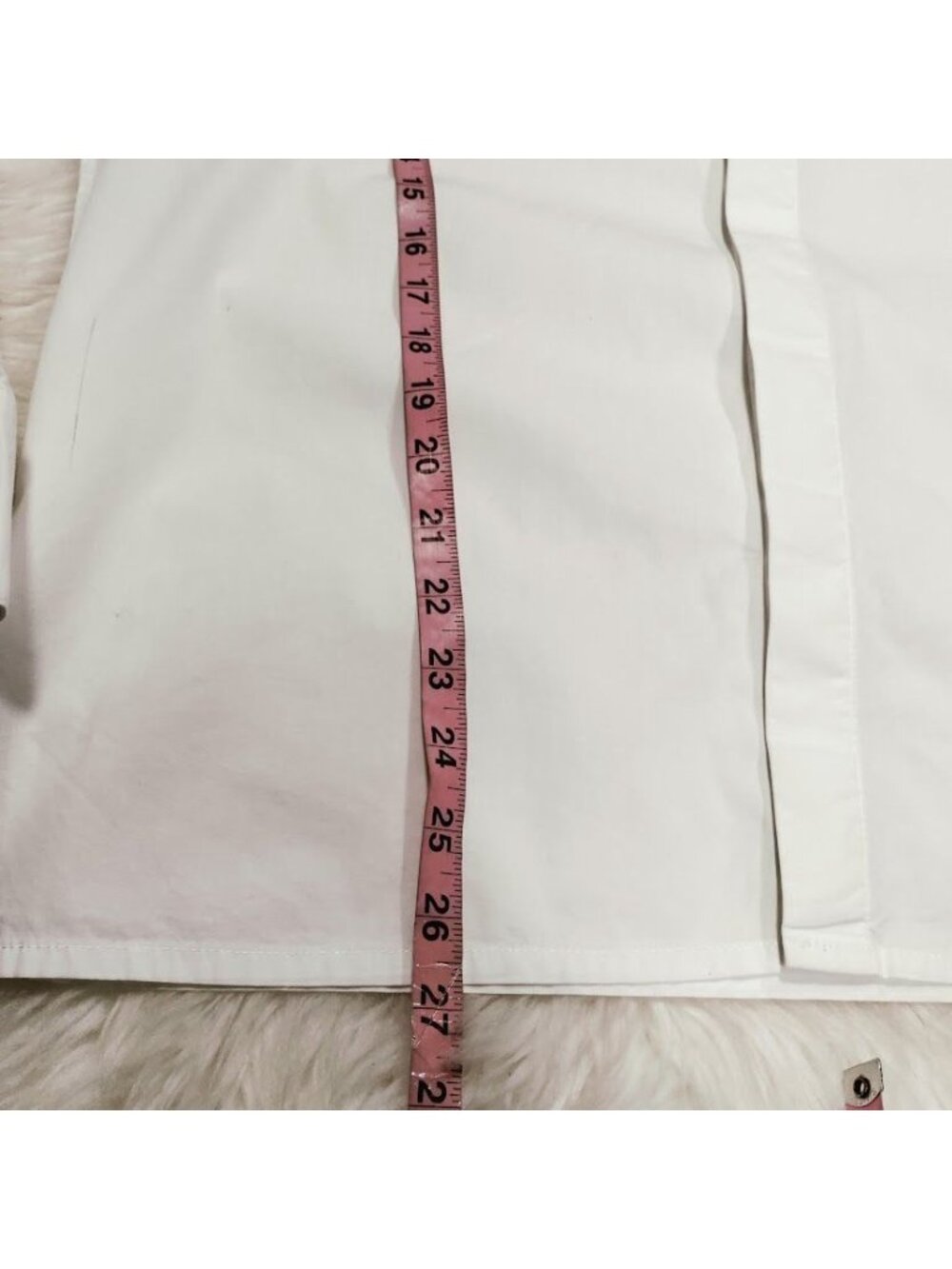 Givenchy Mens Classic Fit M White Cotton Button-Up Shirt With Logo Design - Picture 9 of 16